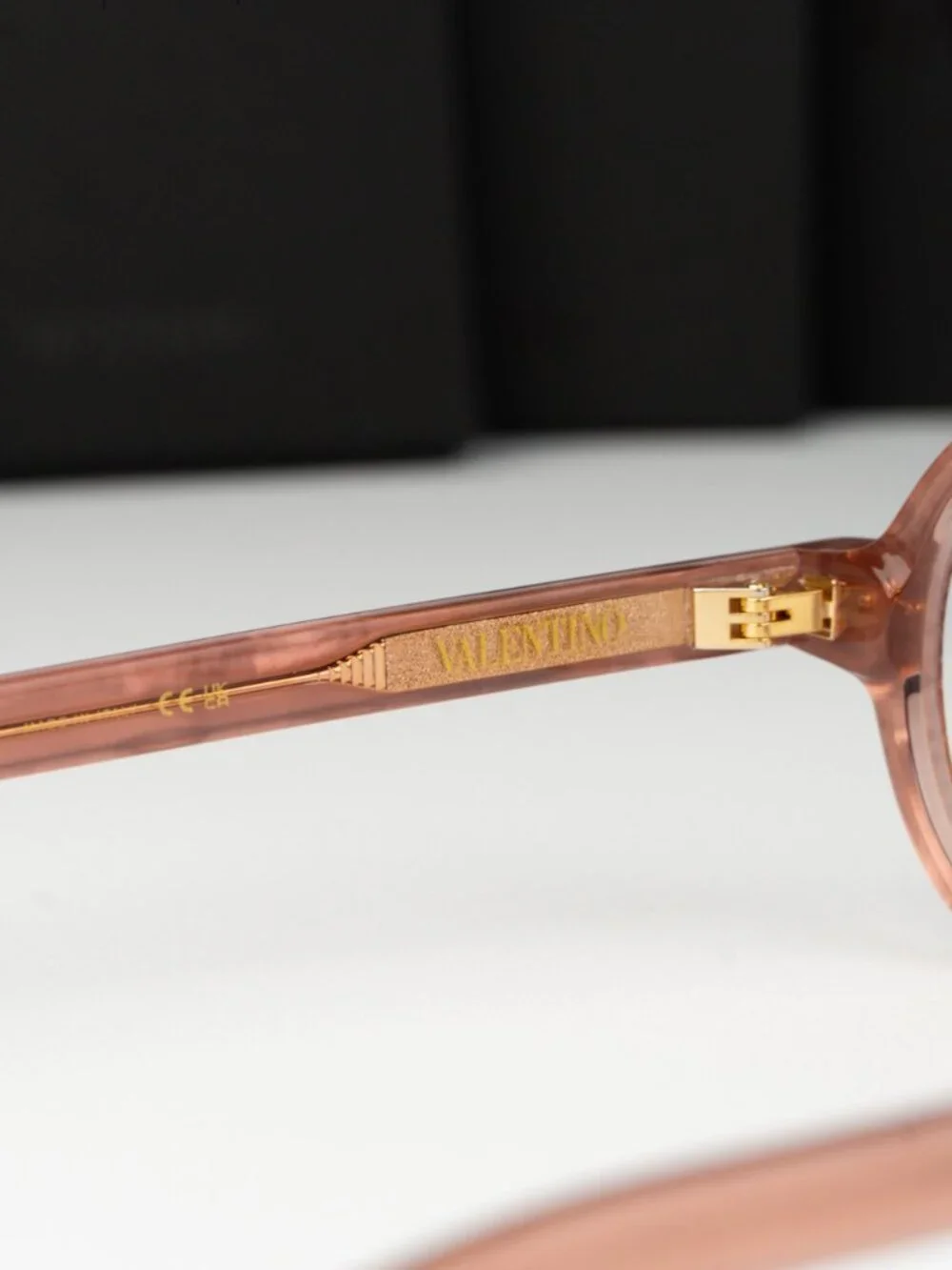 Valentino Women Eyeglasses Pink White Stones Crystal Round VLX-185 E BRAND NEW